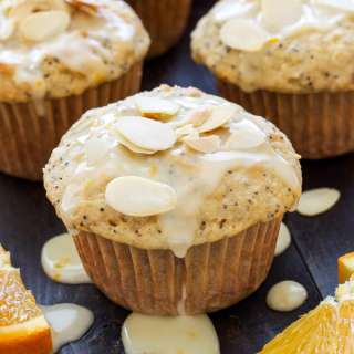 Orange Almond Poppy Seed Muffins