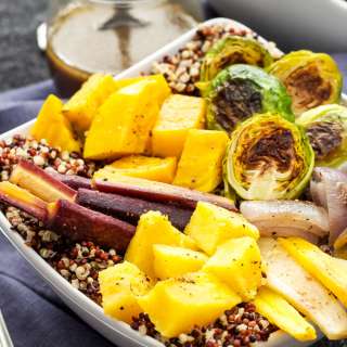 Roasted Vegetable Quinoa Bowls