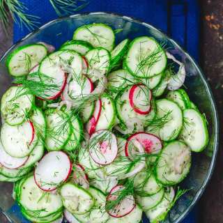 Simple Mediterranean Cucumber Salad Recipe