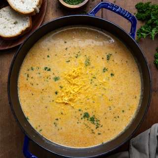 Cheesy Beef and Potato Soup