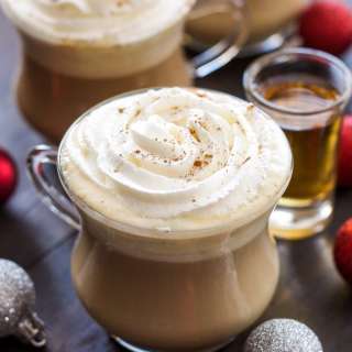 Bourbon Eggnog Latte