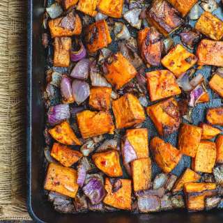 Easy Cinnamon Roasted Sweet Potatoes