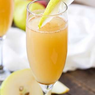 Cinnamon Pear Mimosas