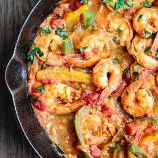 Mediterranean Shrimp Recipe with Bell Peppers