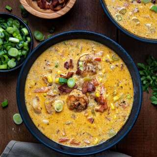 Blackened Shrimp and Corn Chowder