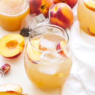 Peach Green Tea Vodka Spritzer