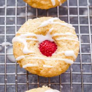Lemon Glazed Raspberry Muffins