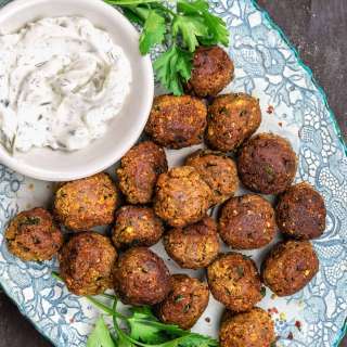 Vegan Eggplant Meatballs