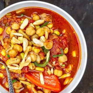 Vegan Chickpea Chili (Slow Cooker or Stovetop)