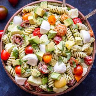 Tomato Avocado Pasta Salad