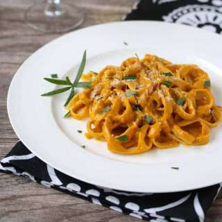 Roasted Sweet Potato Fettuccine Alfredo