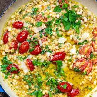 Garlic Parmesan White Beans