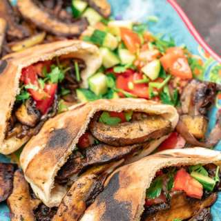 Vegan Mushroom Shawarma Recipe with Tahini