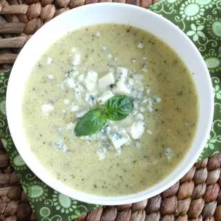 Creamy Zucchini Soup with Gorgonzola
