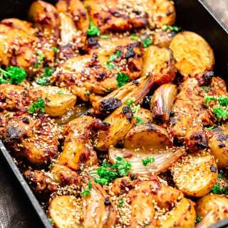 Baked Boneless Chicken Thighs with Baharat