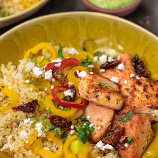 Crispy Salmon Rice Bowl Recipe