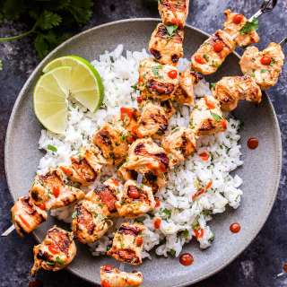 Coconut Lime Chicken Skewers