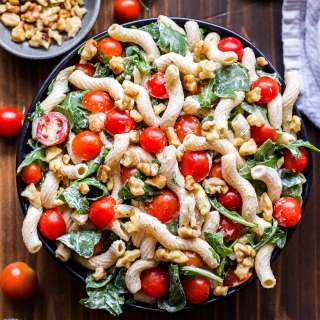 Tomato, Arugula and Goat Cheese Pasta