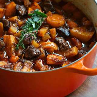 French Beef Stew with Old-Fashioned Vegetables