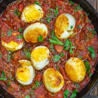 Eggs Fra Diavolo (Eggs in Purgatory with a Twist)