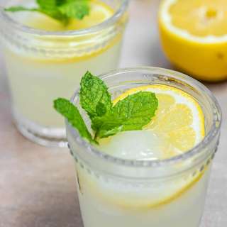 Simple Ouzo Drink with Lemon