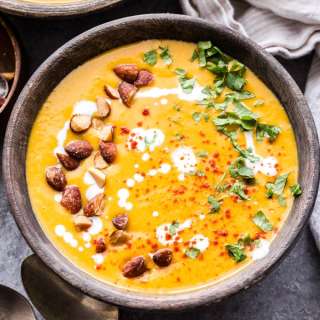 Creamy Red Lentil Butternut Squash Soup