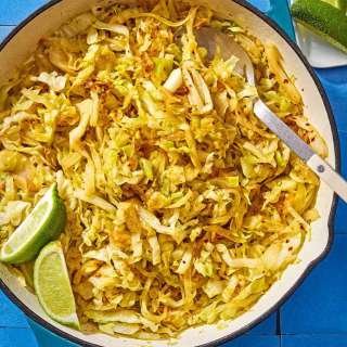 Sauteed Cabbage with Garlic and Lime