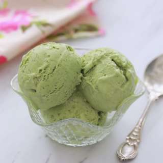 Matcha Ice Cream (No Machine)