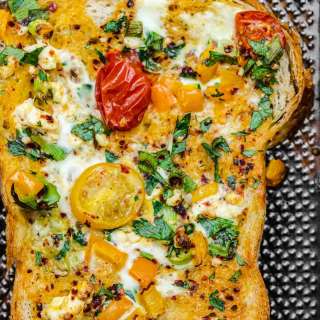 Egg Toast with Vegetables (Healthy Breakfast Recipe)