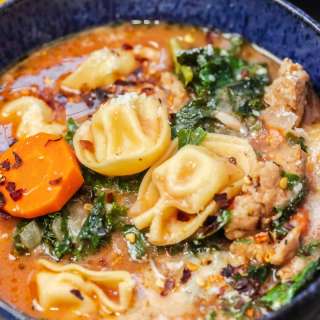 Easy Sausage Tortellini Soup