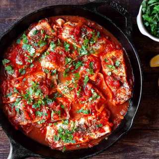 Greek Fish with Onions and Tomatoes (Psari Plaki)