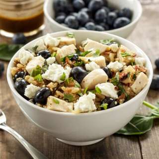 Blueberry Basil Rice Salad