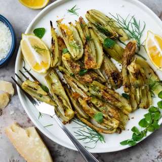 Roasted Fennel with Parmigiano Cheese