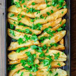 Greek Potatoes with Lemon and Garlic