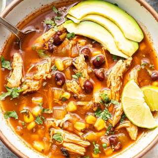 Slow Cooker Chicken Tortilla Soup