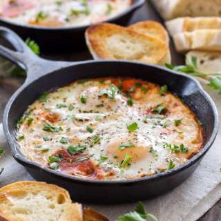 Baked Eggs in Marinara Sauce