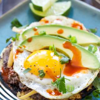 Southwest Breakfast Tostadas