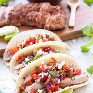 Pork Tenderloin Tacos with Pico de Gallo