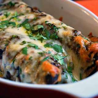 Mole Negro Enchiladas