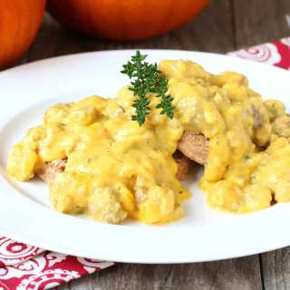 Pumpkin Sausage Gravy and Biscuits