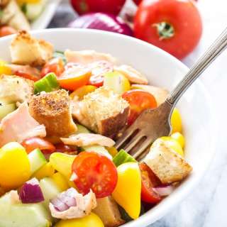 Salmon Panzanella Salad