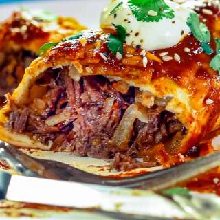 Beef and Potato Enchiladas