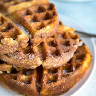 Cinnamon Sugar Churro Waffles