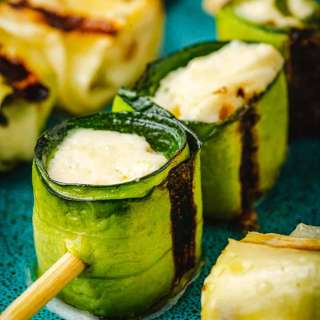 Zucchini Feta Skewers