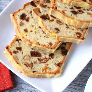 Fig and Hazelnut Tea Cake with Orange Glaze