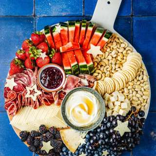 Red, White, & Blue Fruit Charcuterie Board