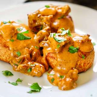 Chorizo Gravy and Cheesy Biscuits