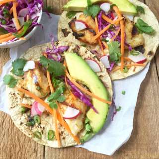 Asian Style Grilled Fish Tacos