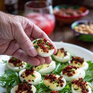 Spicy Deviled Eggs