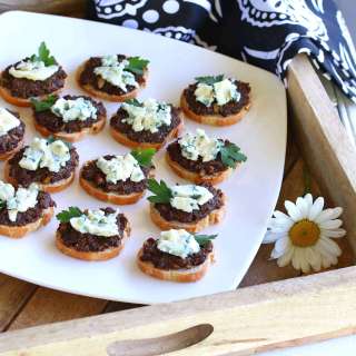 Black Olive Tapenade with Figs and Roquefort